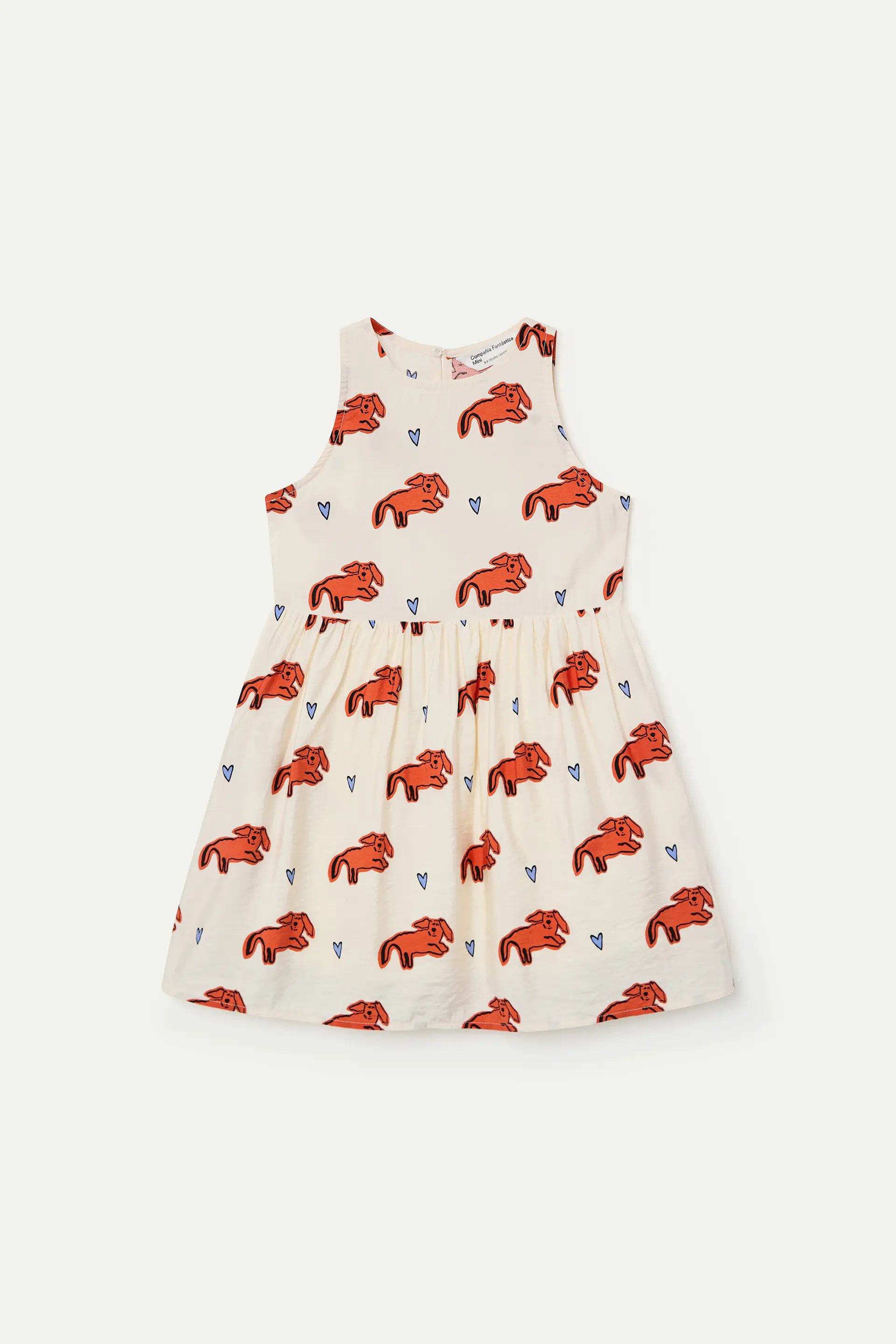 Vestido corto de ni?a con estampado Tochi