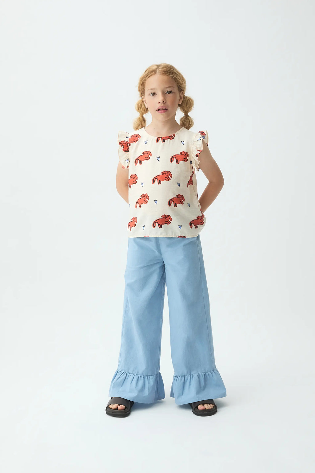 Top de ni?a con estampado Tochi