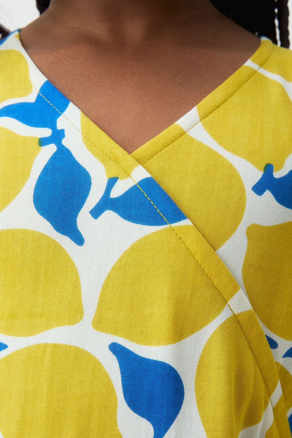 Vestido corto de ni?a con estampado Limoncello