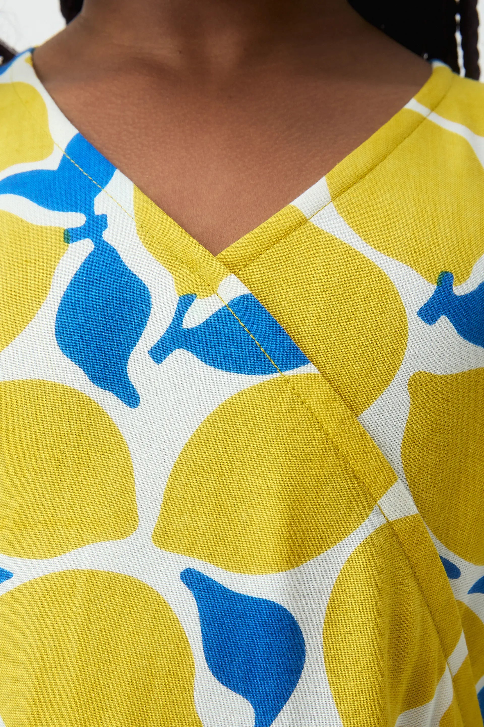Vestido corto de ni?a con estampado Limoncello