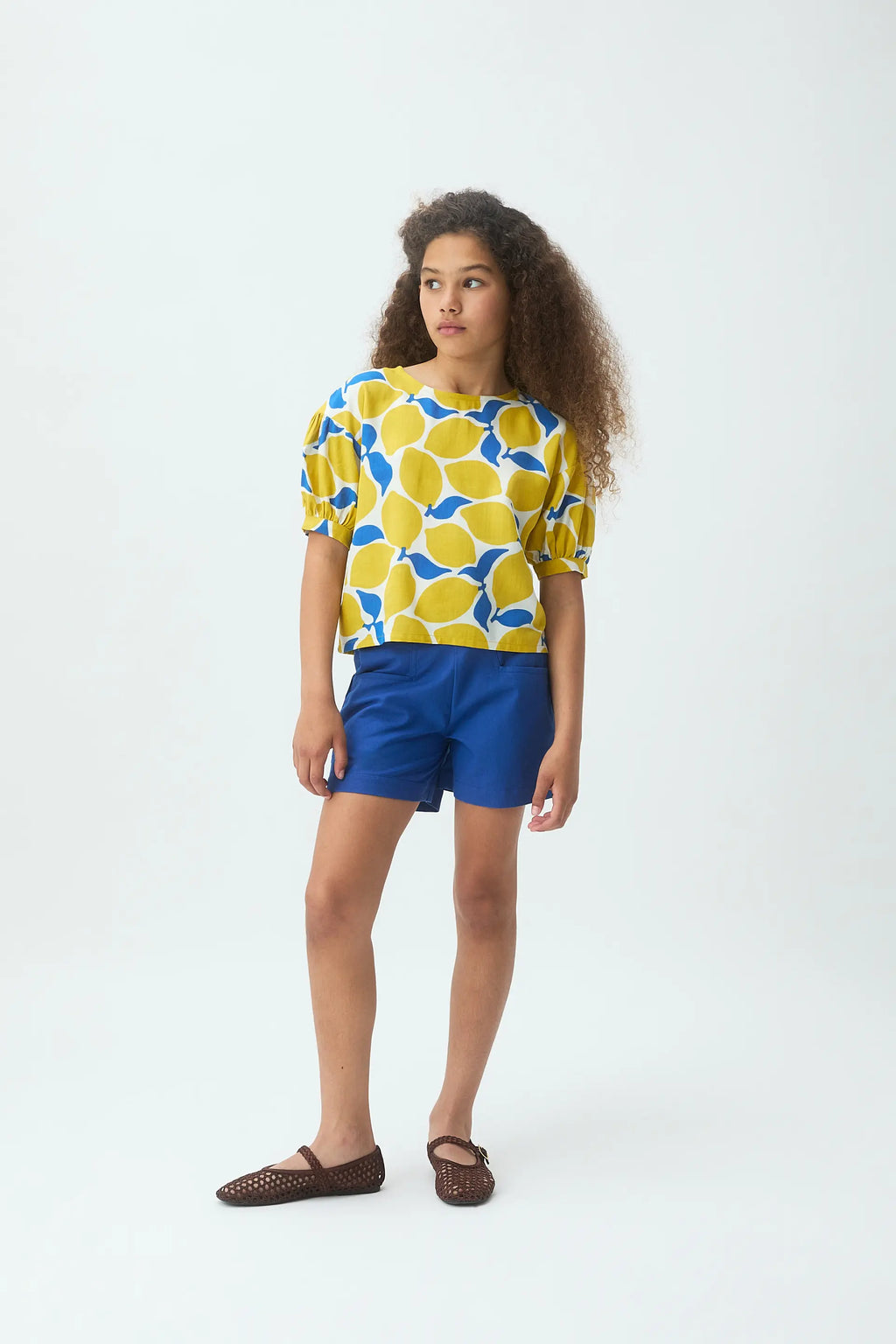Top de ni?a con estampado Limoncello