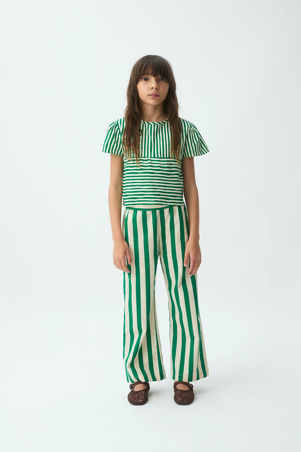 Top de ni?a con estampado Lavagna verde