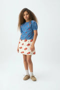 Top de ni?a 100% algod¨®n Chambray con corazones