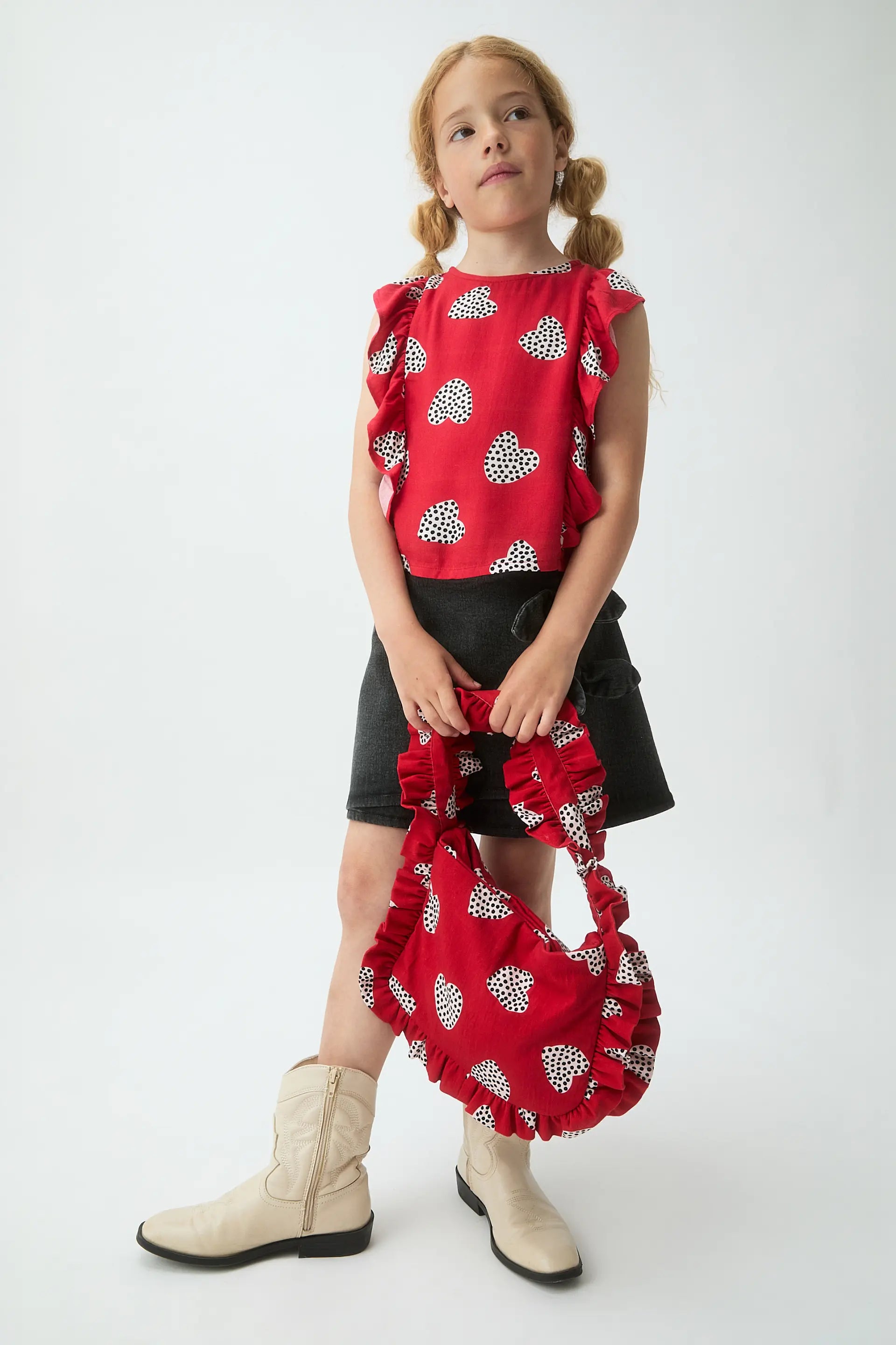 Top de ni?a con estampado Harmony Red