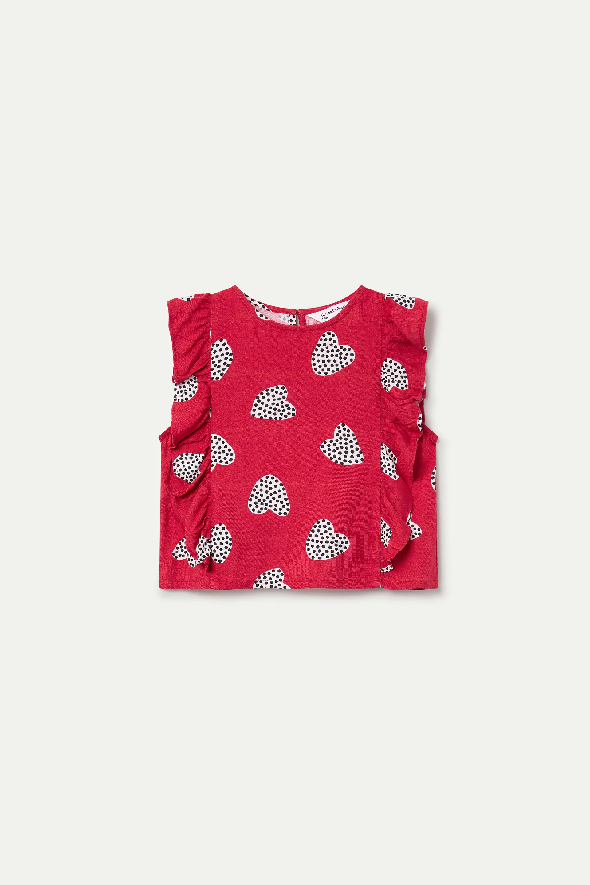 Top de ni?a con estampado Harmony Red