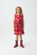 Vestido corto de ni?a con estampado Harmony Red