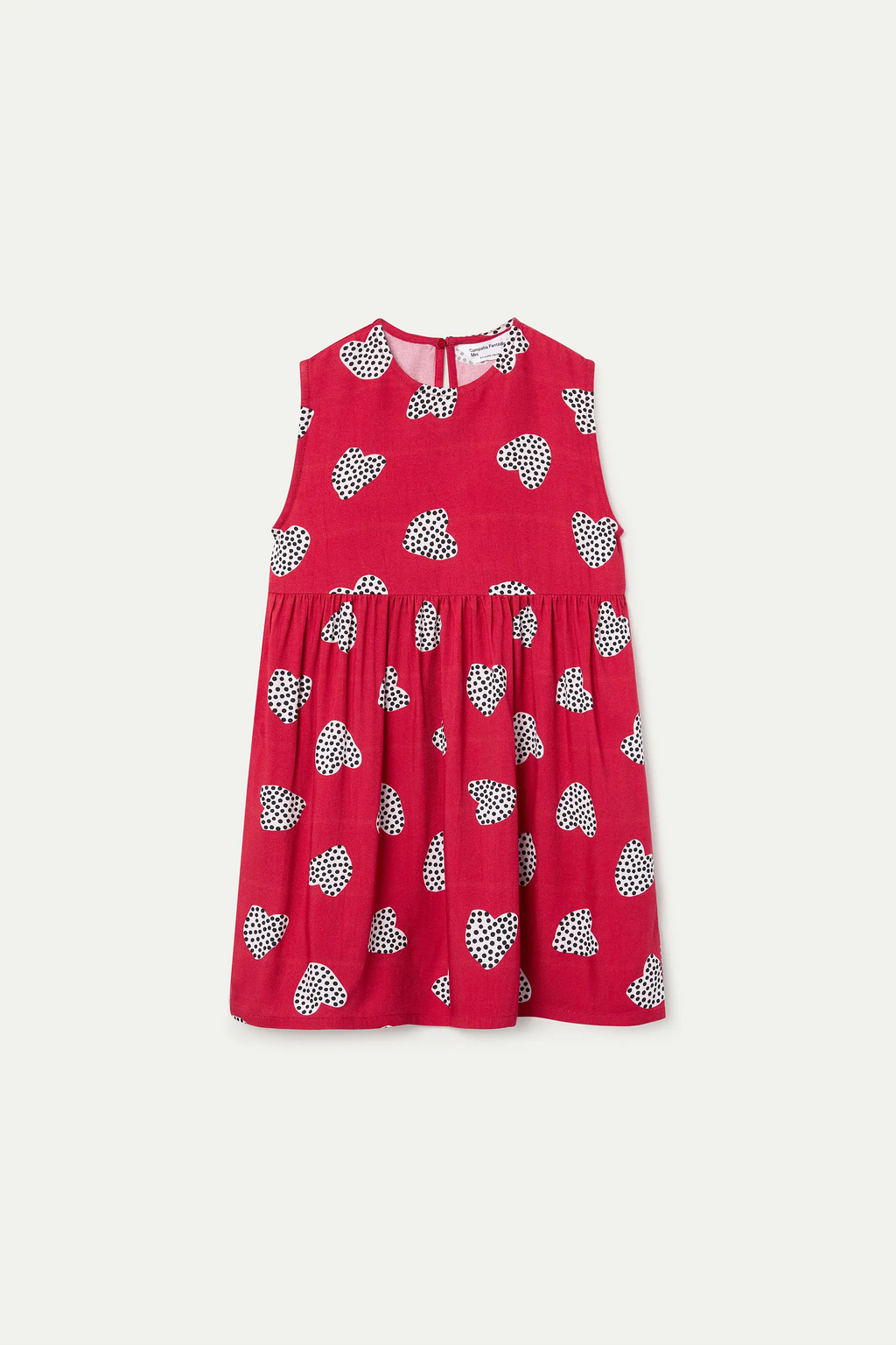 Vestido corto de ni?a con estampado Harmony Red