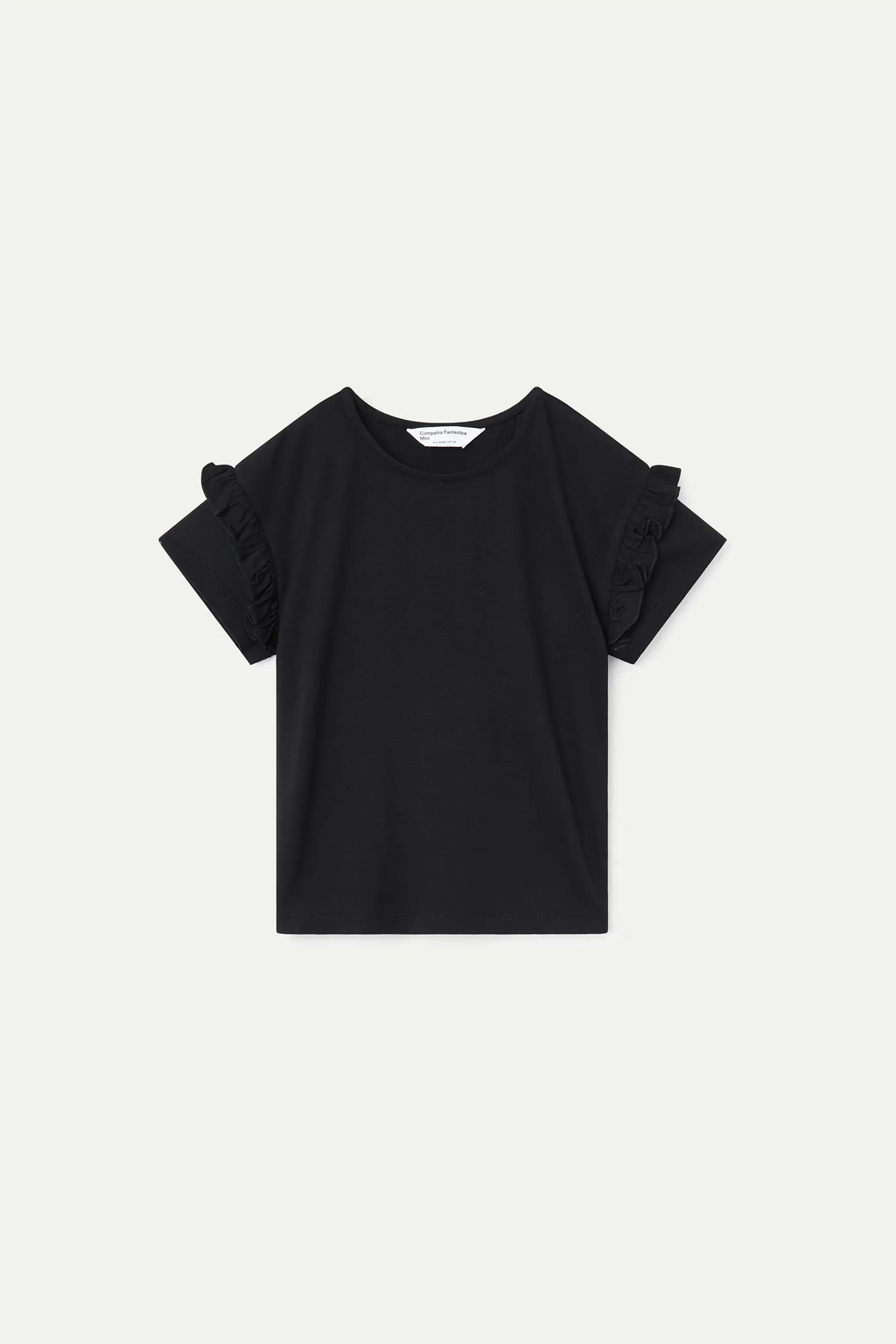 Camiseta b¨¢sica de ni?a color negro