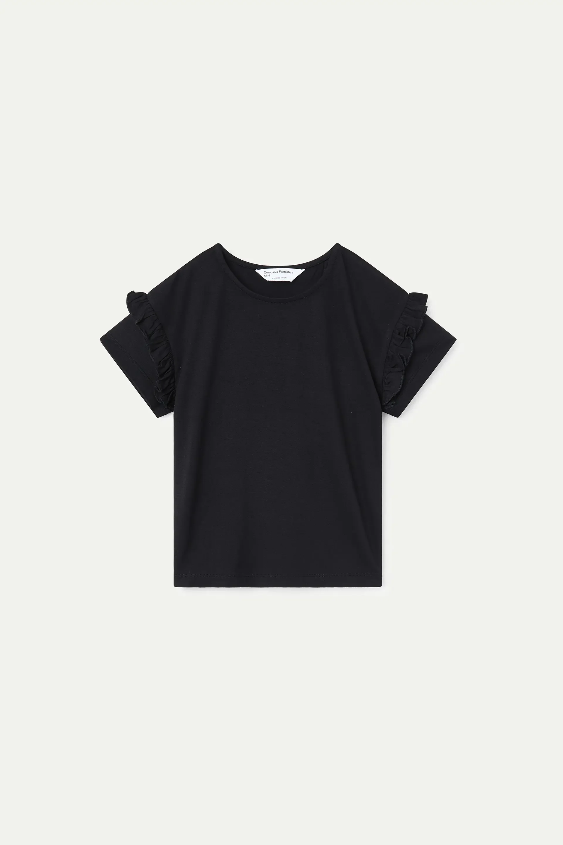 Camiseta b¨¢sica de ni?a color negro