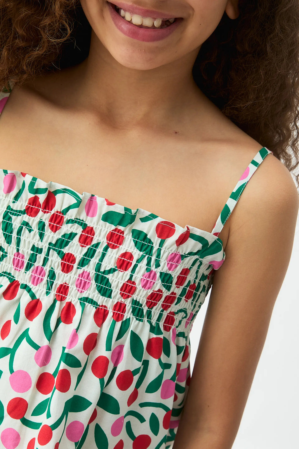 Top de ni?a con estampado Guinda