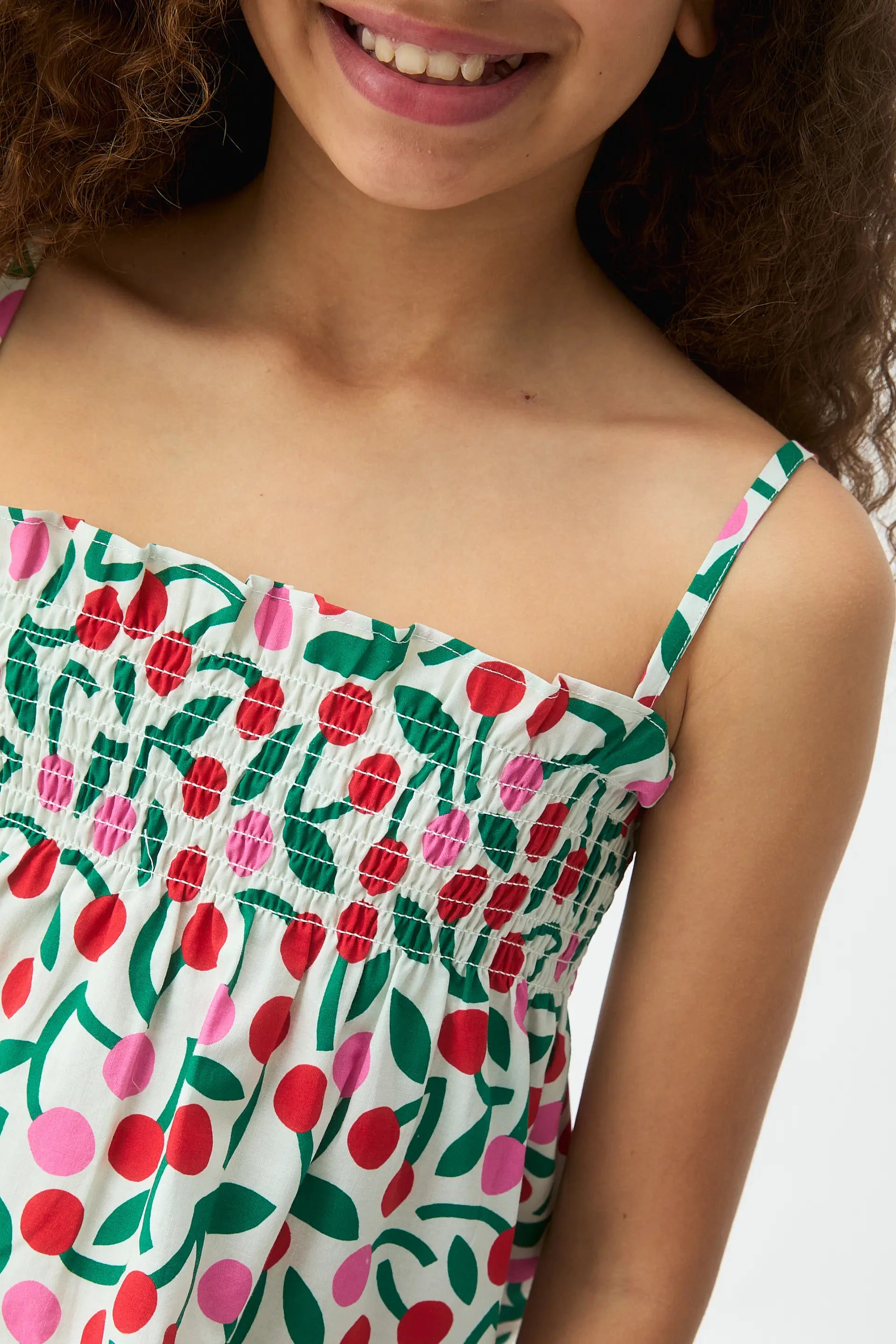Top de ni?a con estampado Guinda