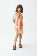 Pichi de ni?a con estampado Bamboo naranja