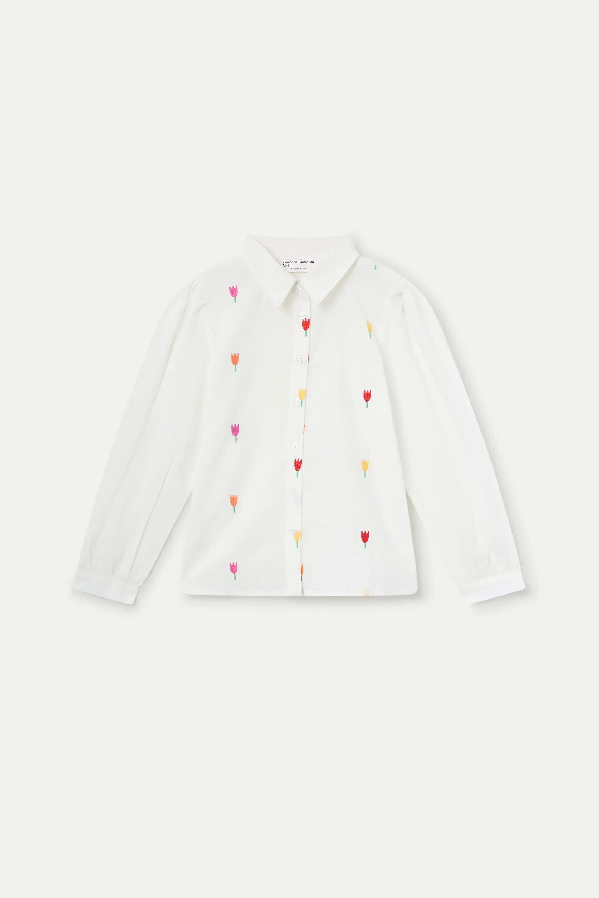 Camisa de niña 100% algodón con estampado Multi Tulip