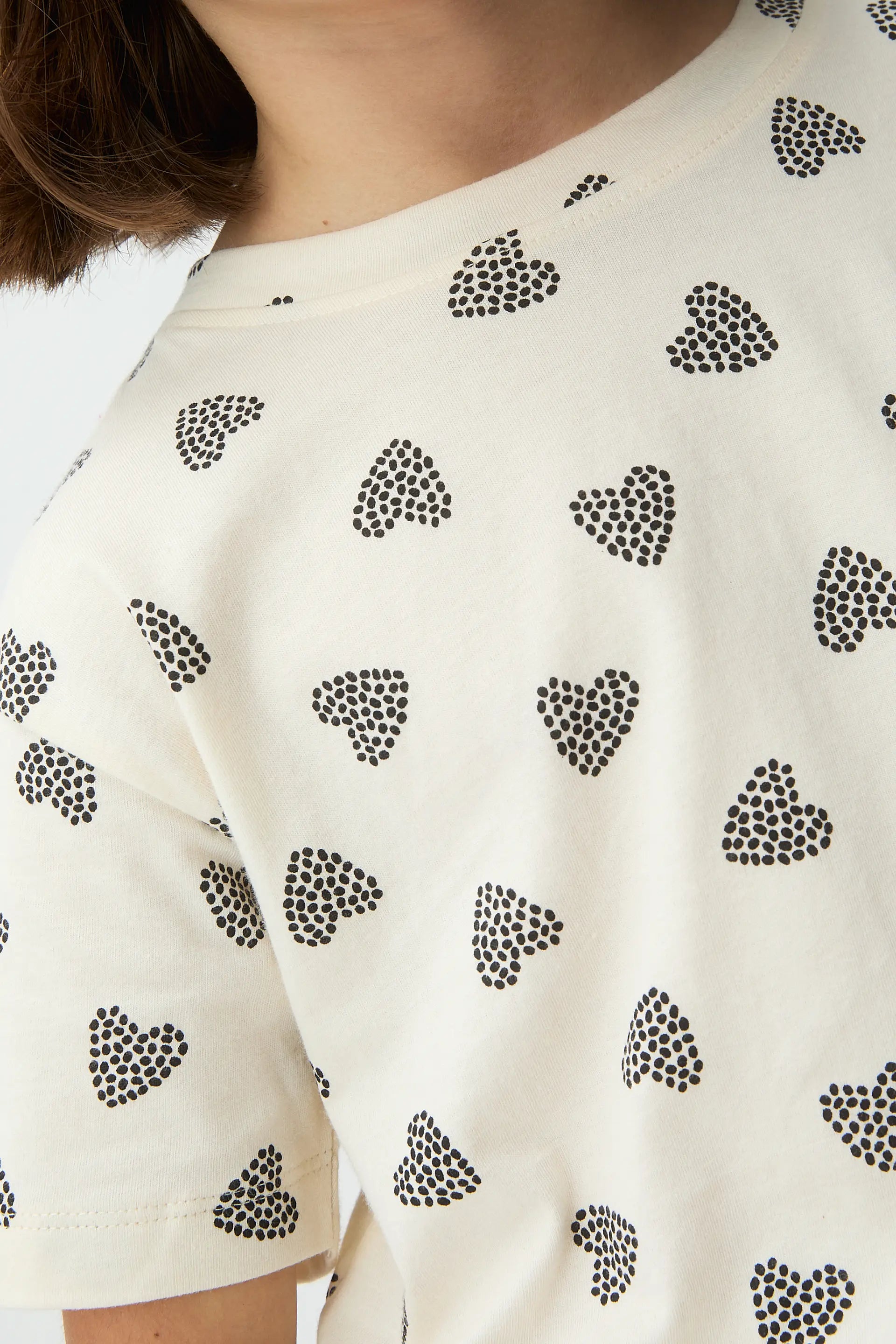 Camiseta de ni?a con estampado de Ladybug negro