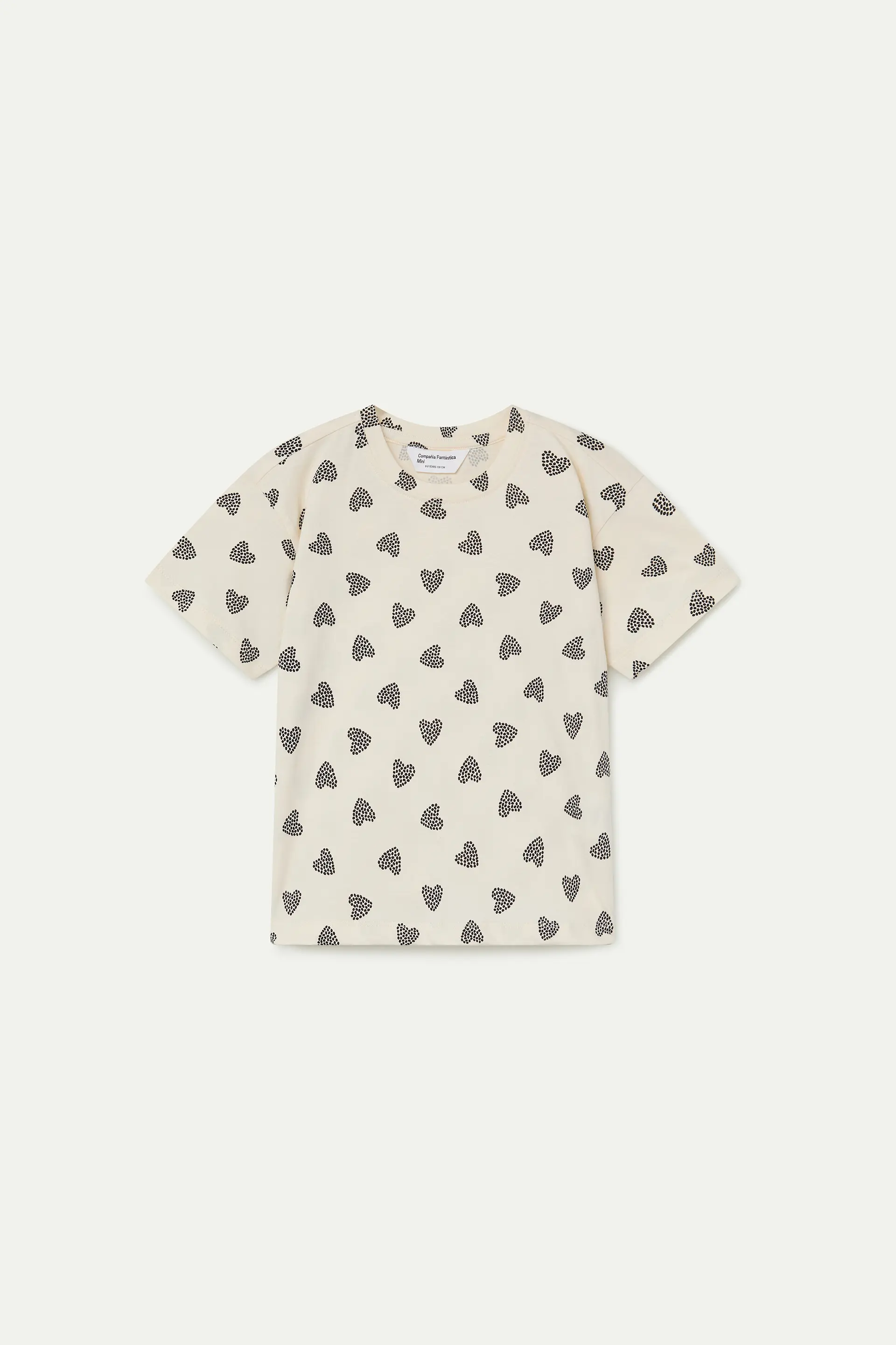 Camiseta de ni?a con estampado de Ladybug negro