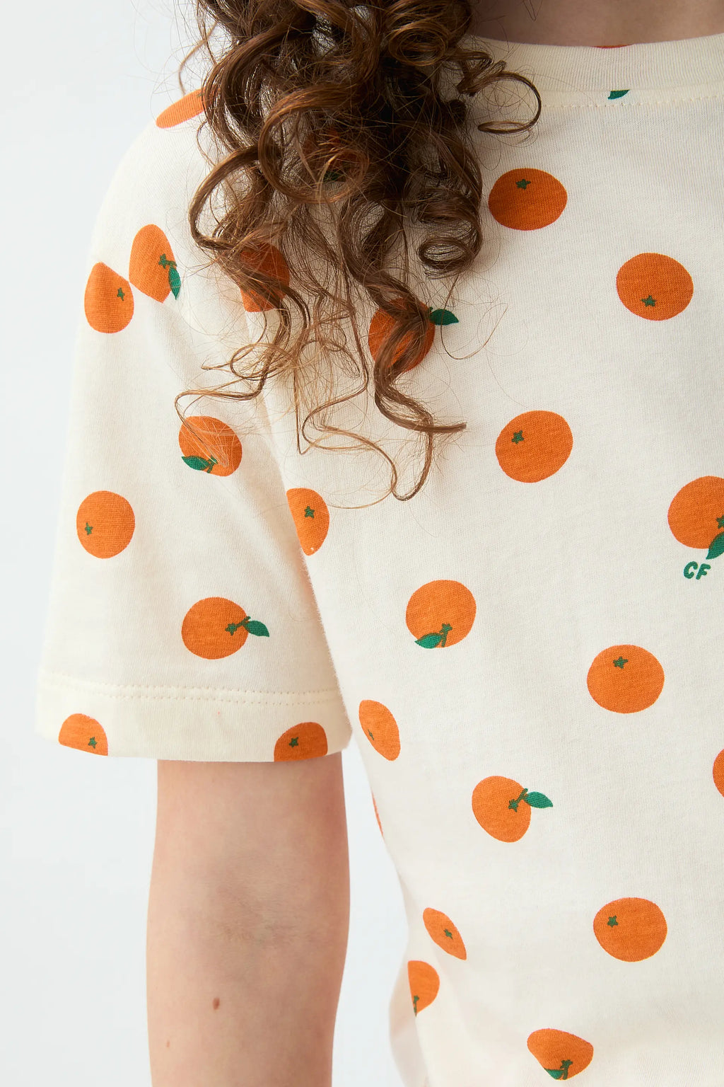 Camiseta de ni?a con estampado de naranjas