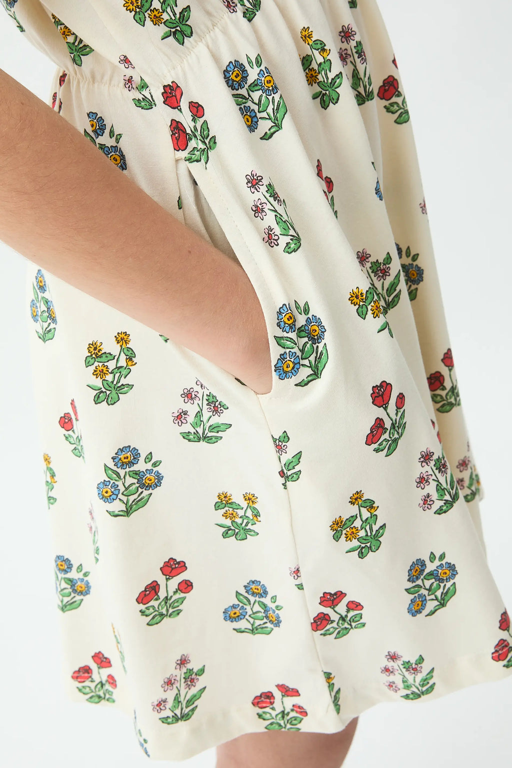 Vestido corto de ni?a con estampado Gardener