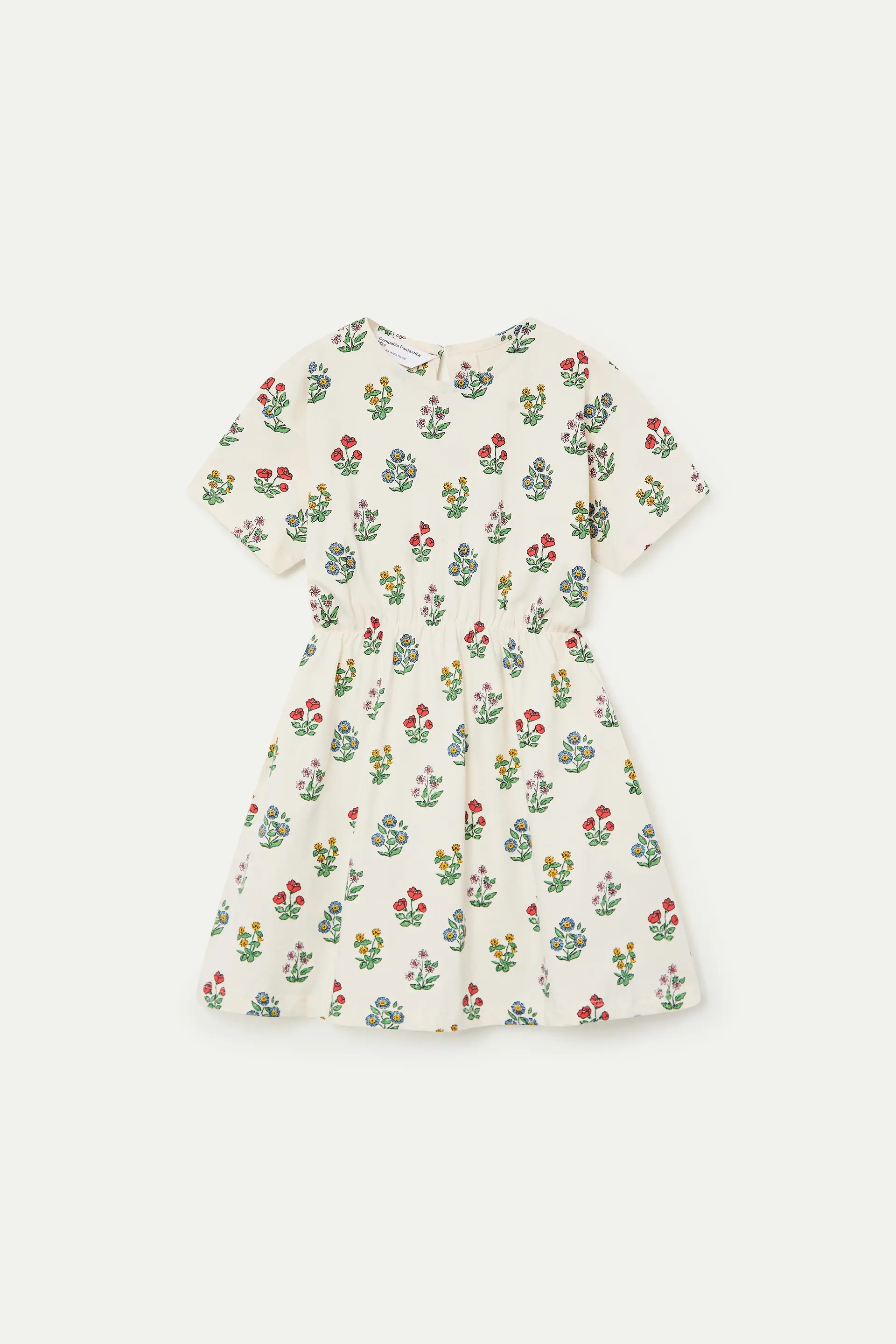 Vestido corto de ni?a con estampado Gardener
