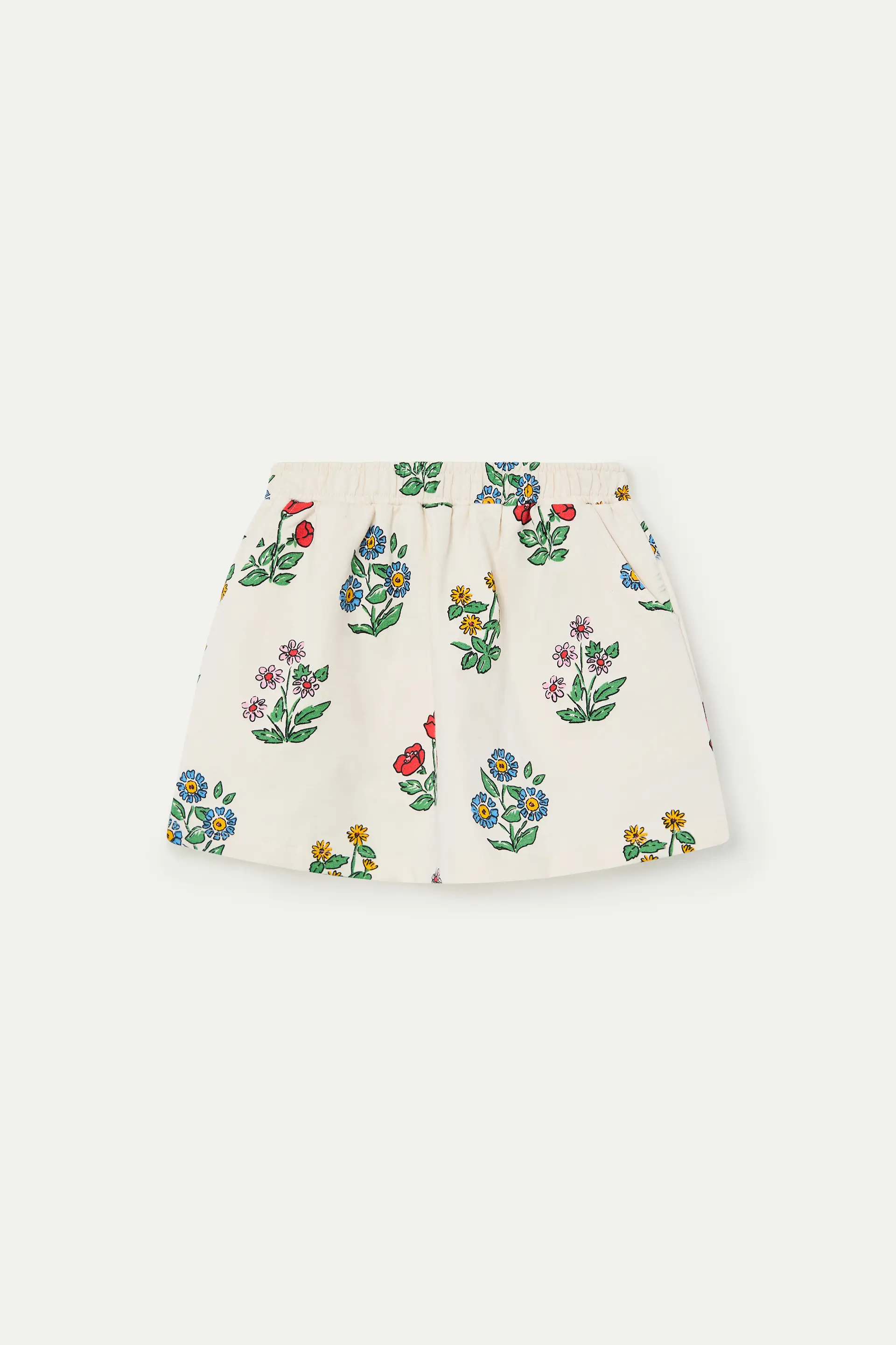 Falda corta de ni?a con estampado Gardener