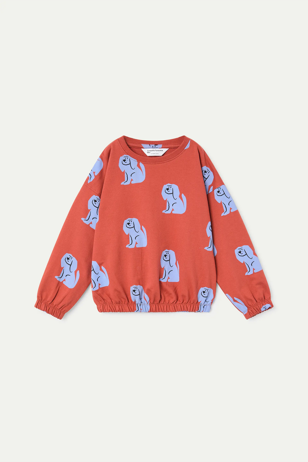 Sudadera de niña con estampado de perrito
