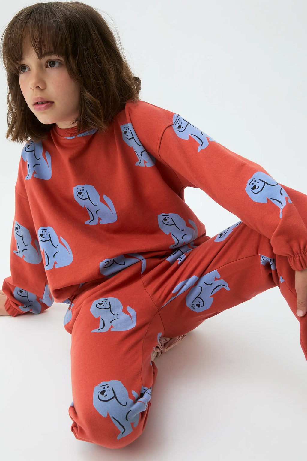 Pantalón de niña con estampado de perrito