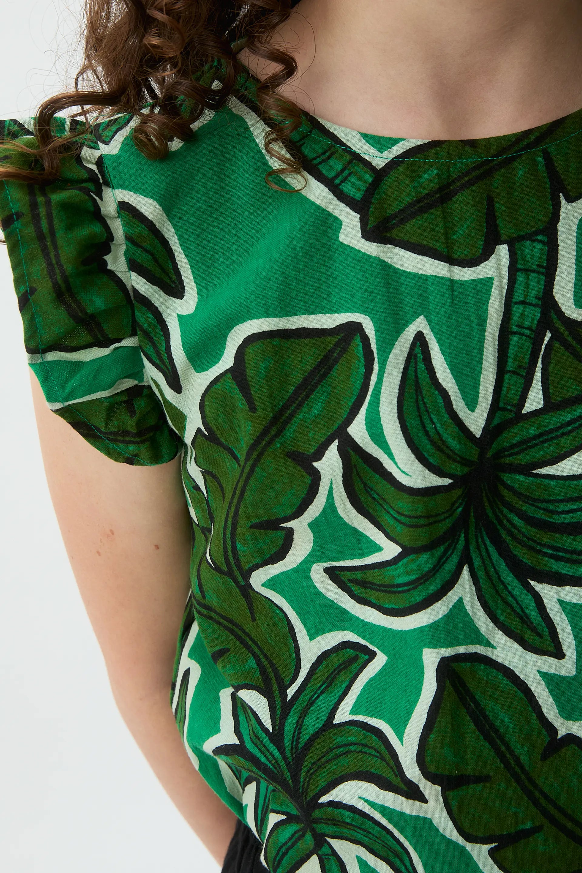 Top de ni?a con estampado Palm Tree