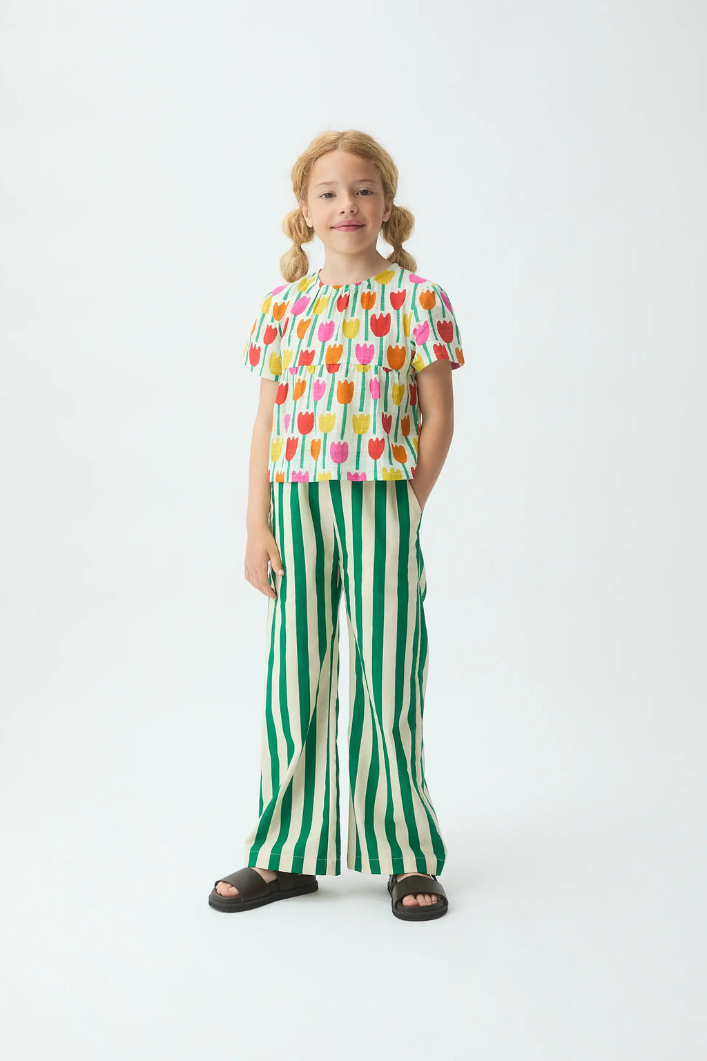 Top de ni?a con estampado Tulipa