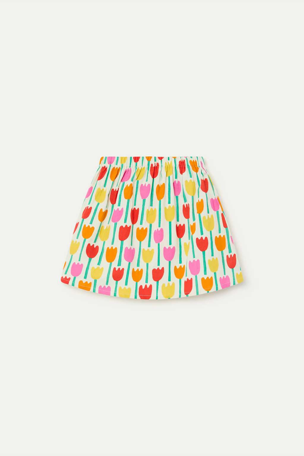 Falda corta de ni?a con estampado Tulipa