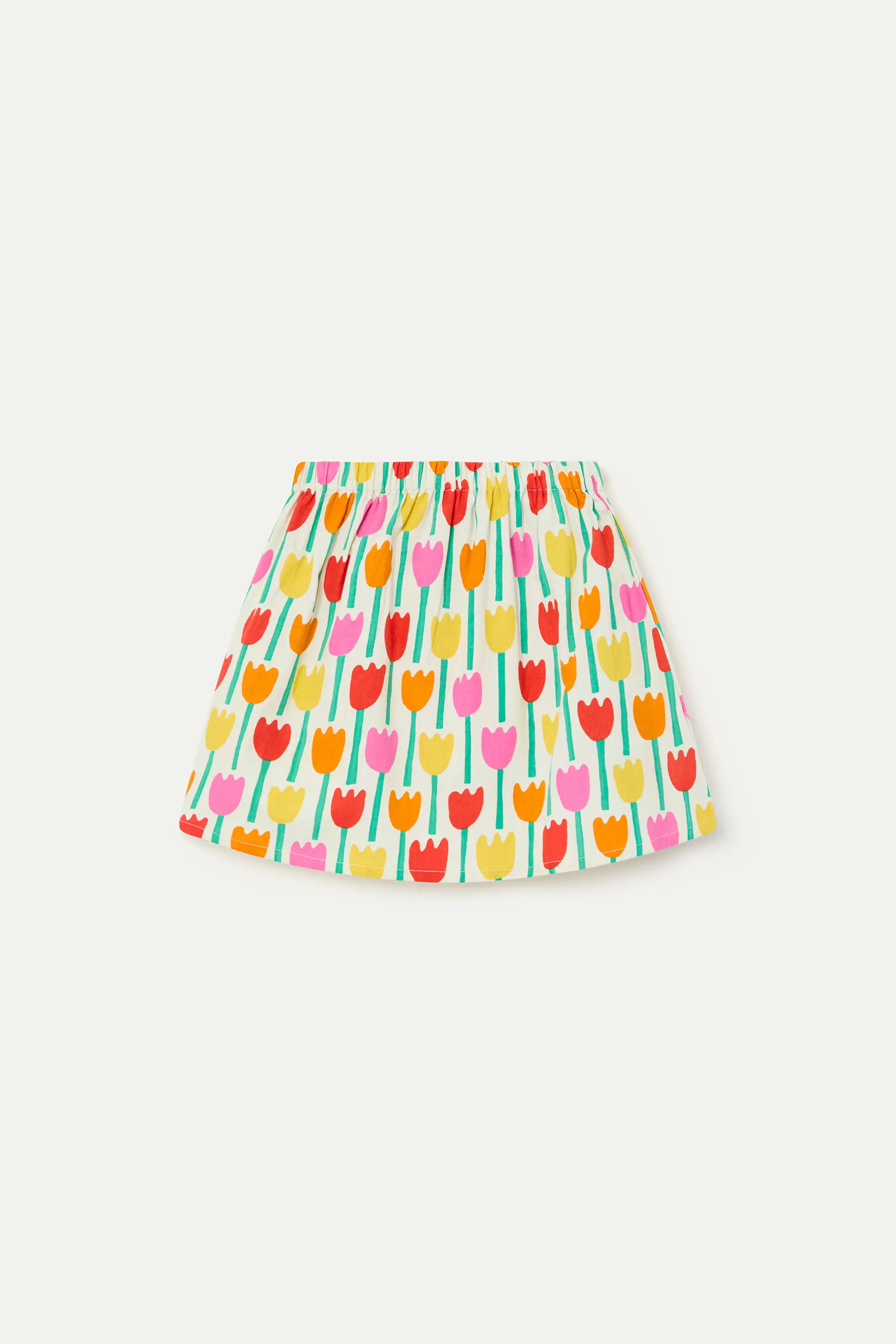 Falda corta de ni?a con estampado Tulipa