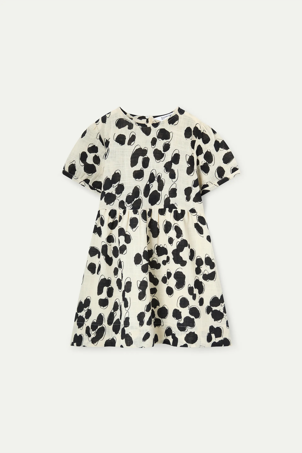 Vestido corto de ni?a con estampado Dalmatian