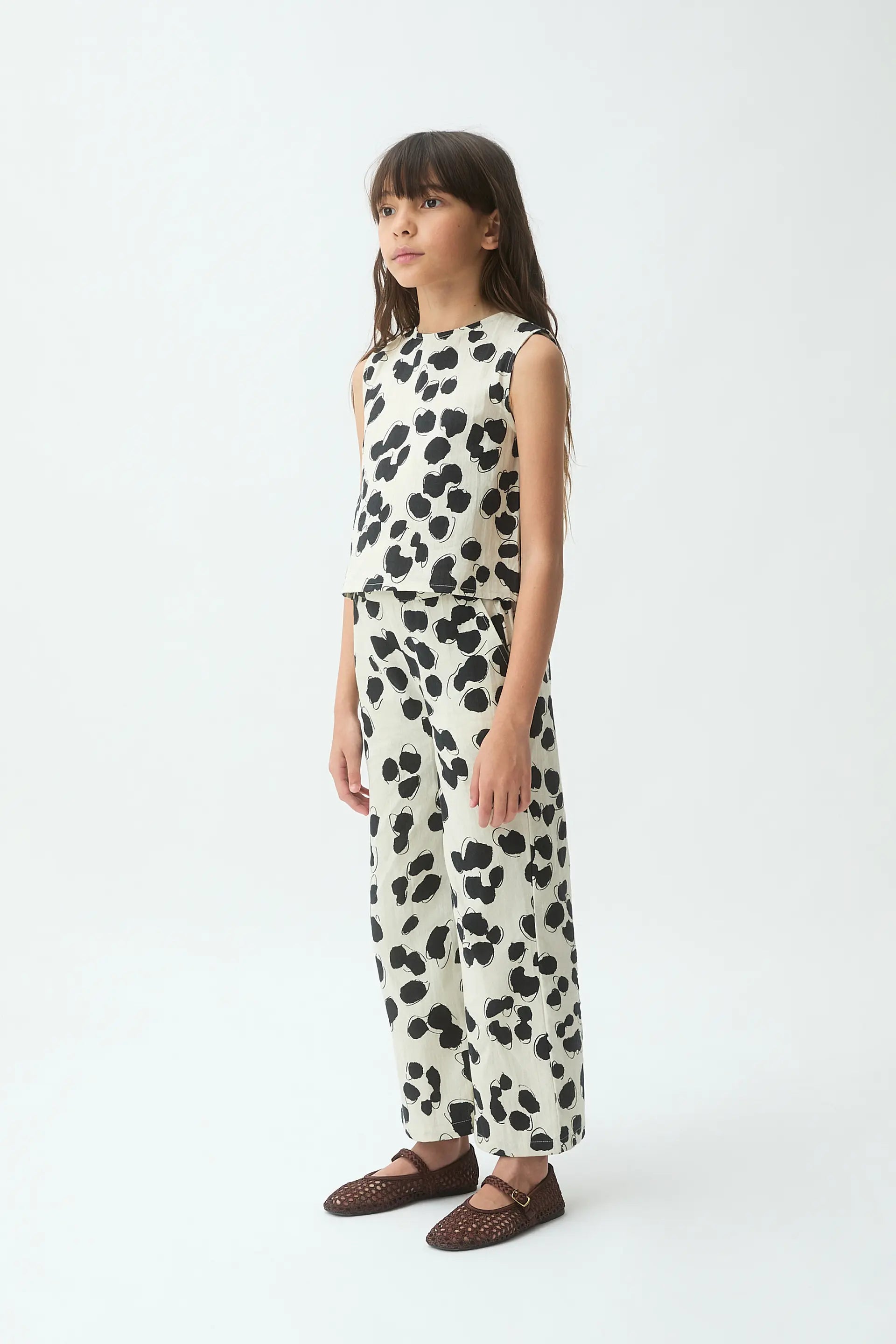 Top de ni?a con estampado Dalmatian