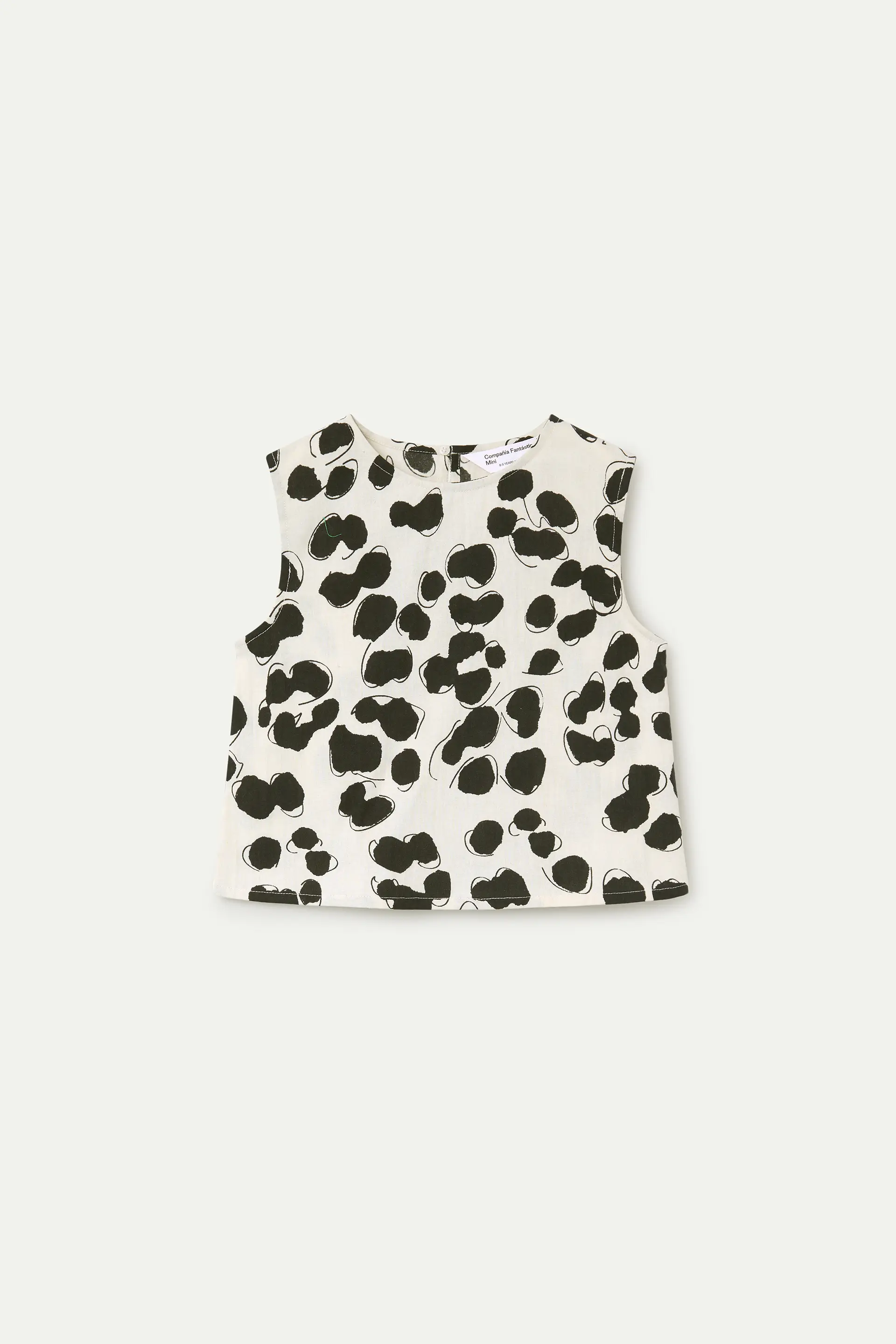 Top de ni?a con estampado Dalmatian
