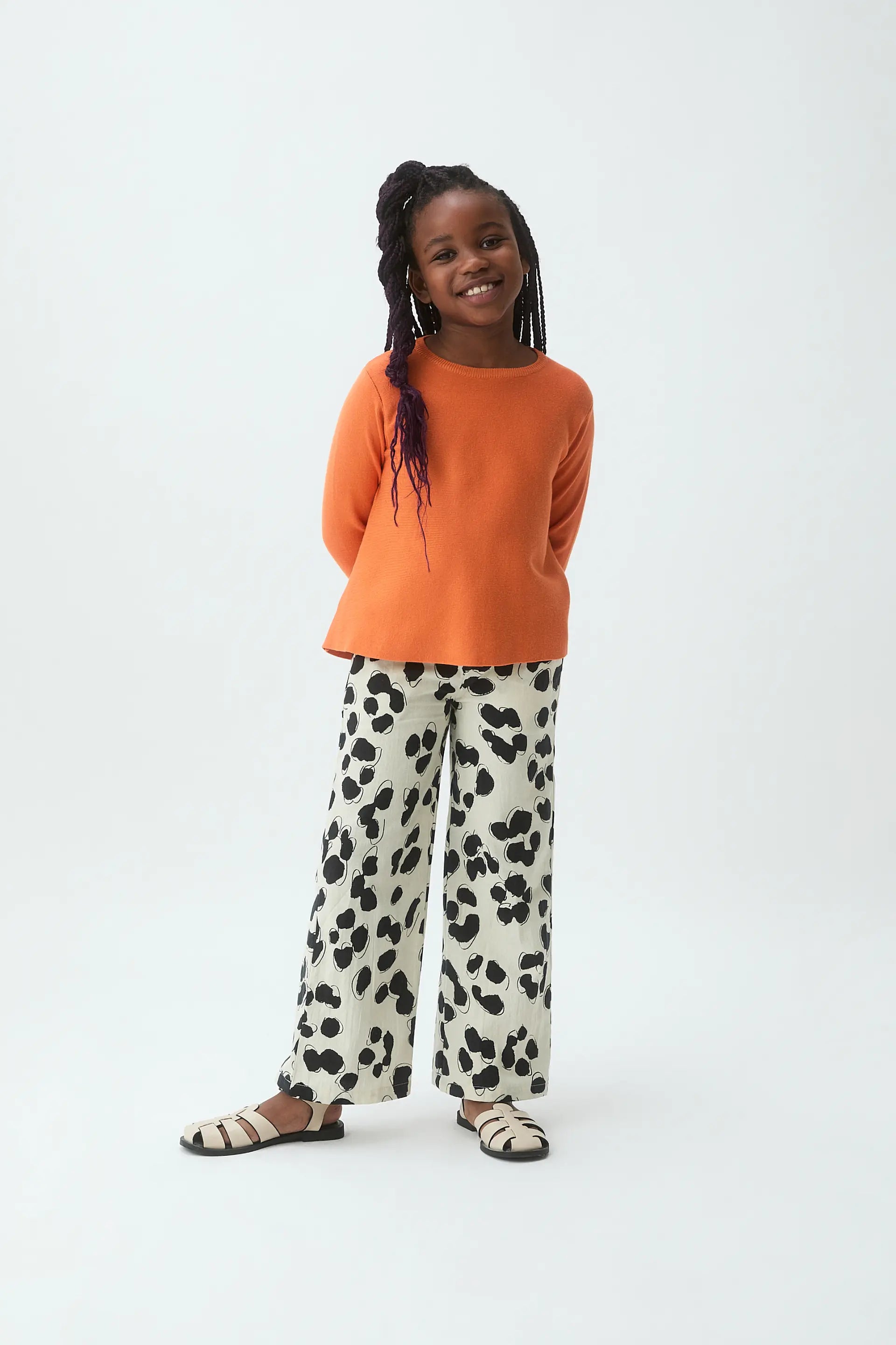 Pantalón de niña con estampado Dalmatian