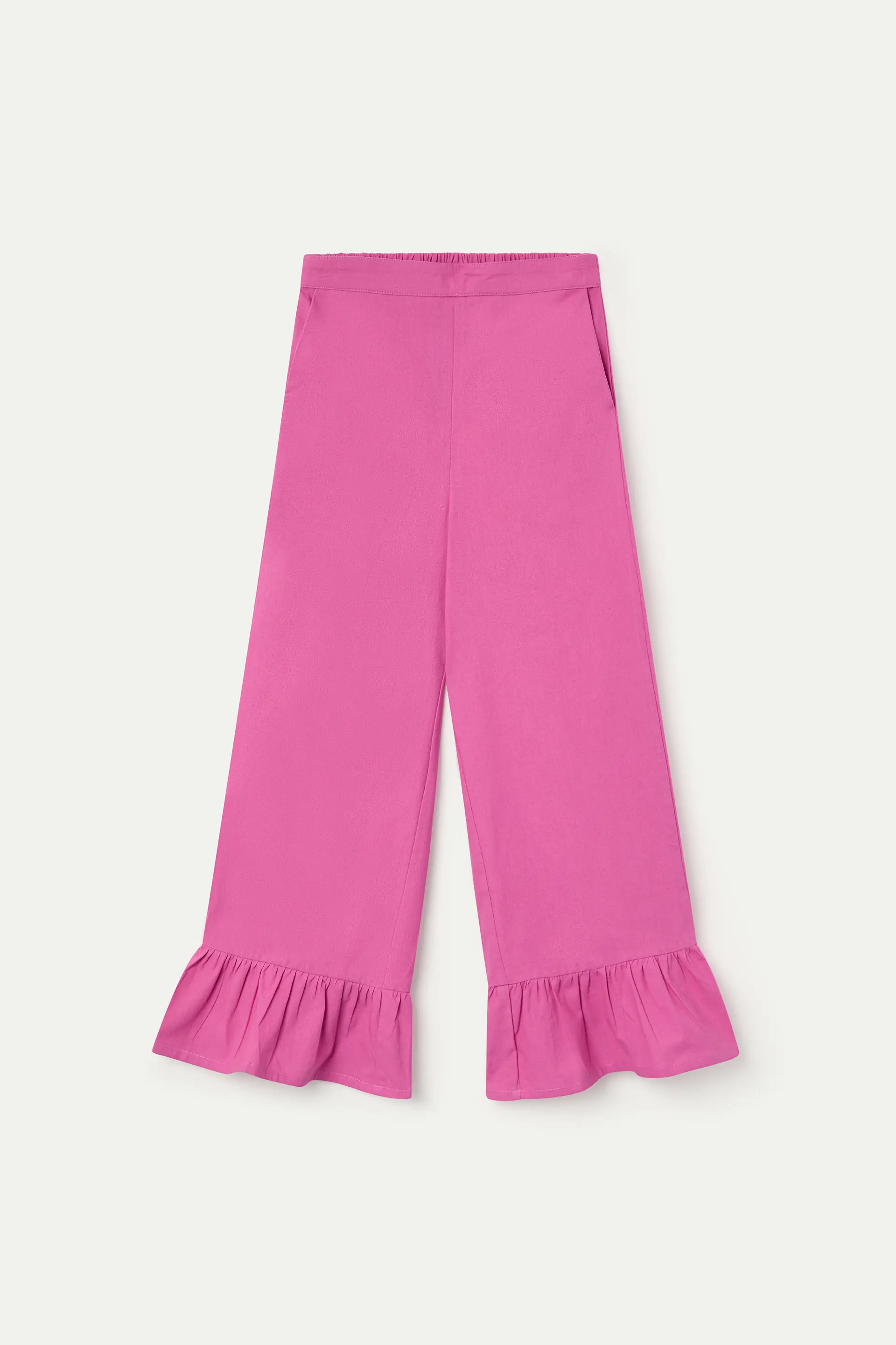 Pantalón de niña 100% algodón rosa
