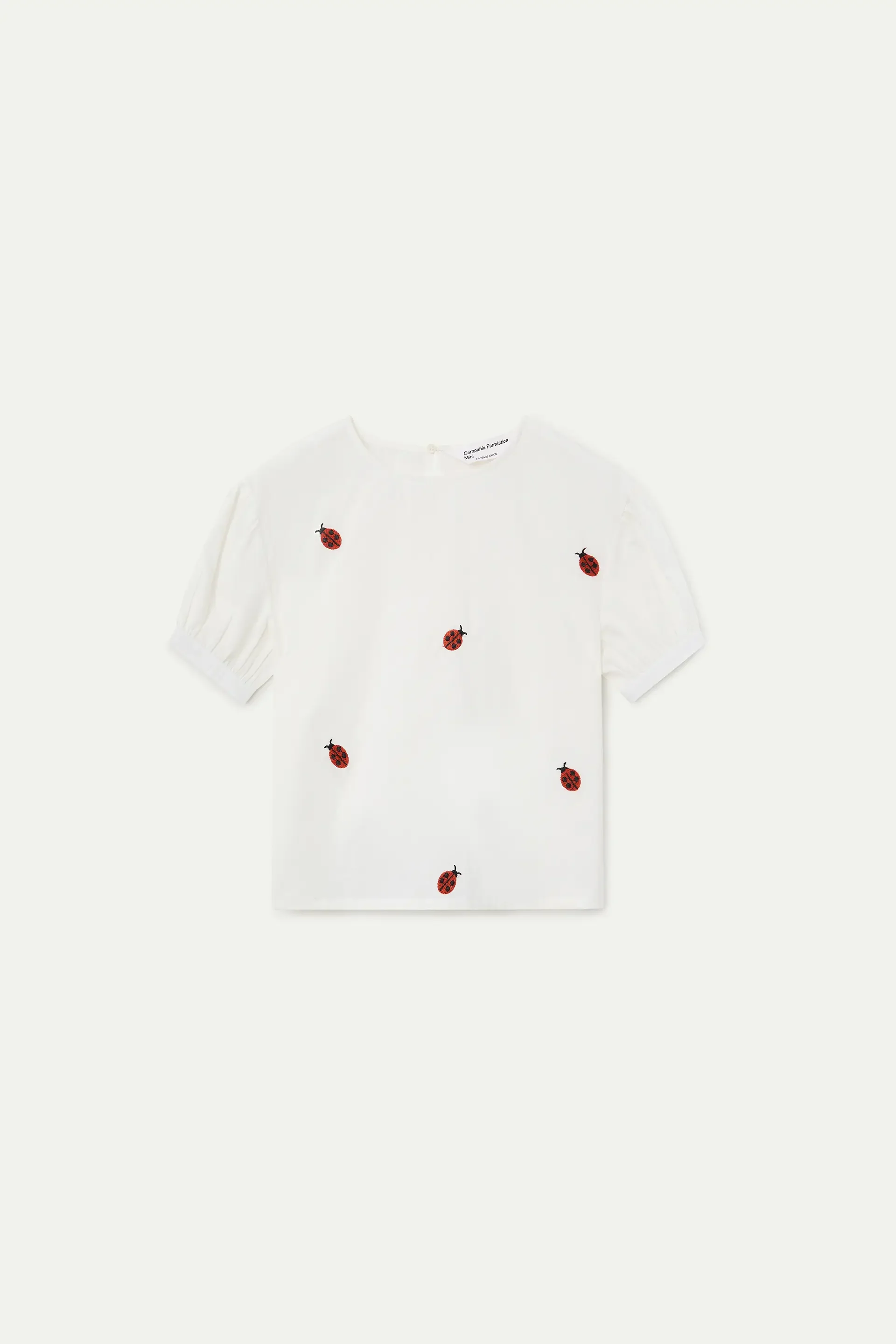 Top de ni?a 100% algod¨®n con estampado Ladybugs