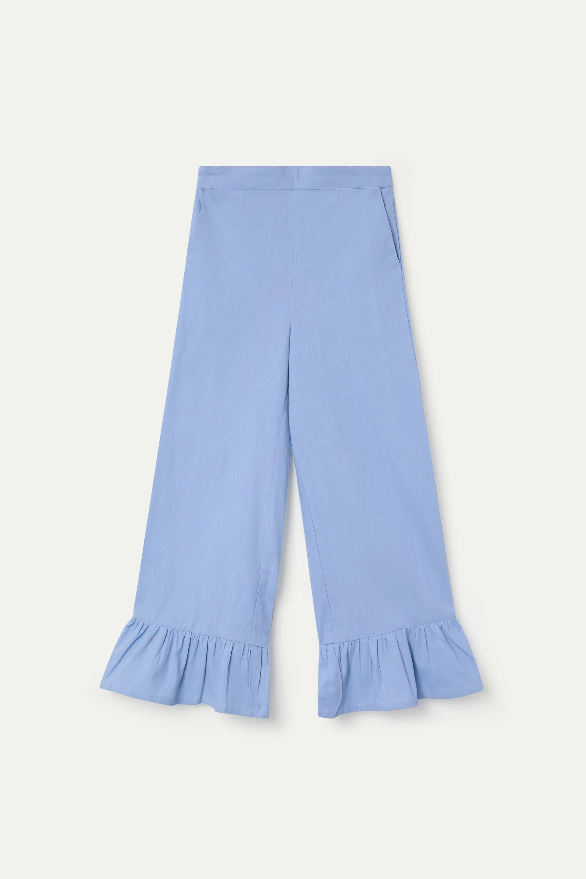 Pantalón de niña 100% algodón azul