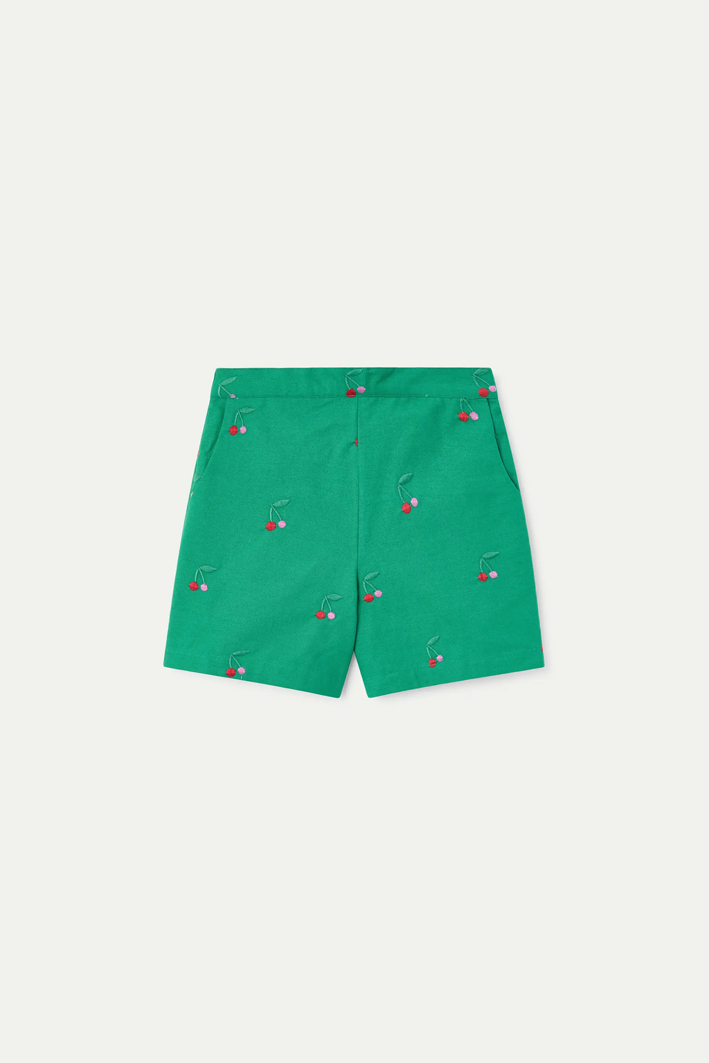 Shorts de niña 100% algodón con estampado Cherries