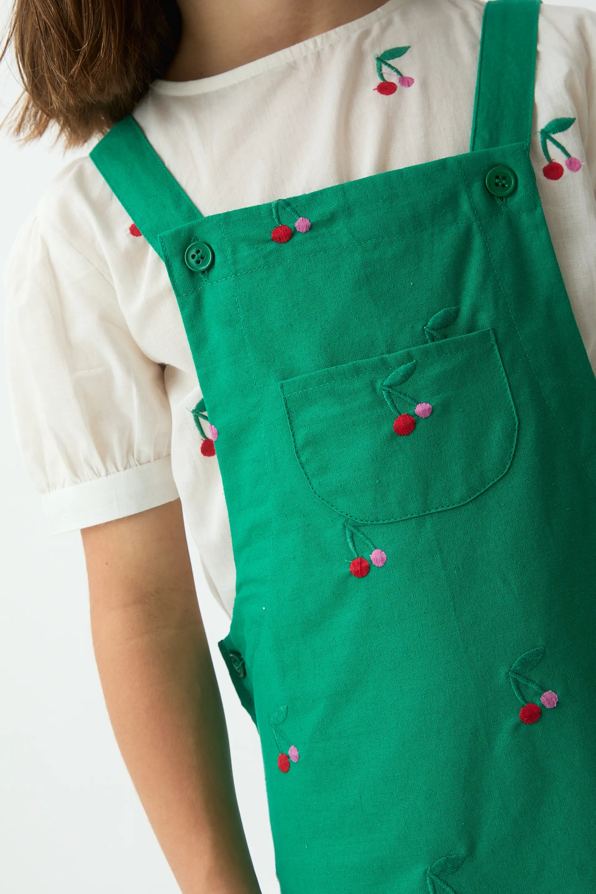 Pichi de ni?a 100% algod¨®n con estampado Cherries