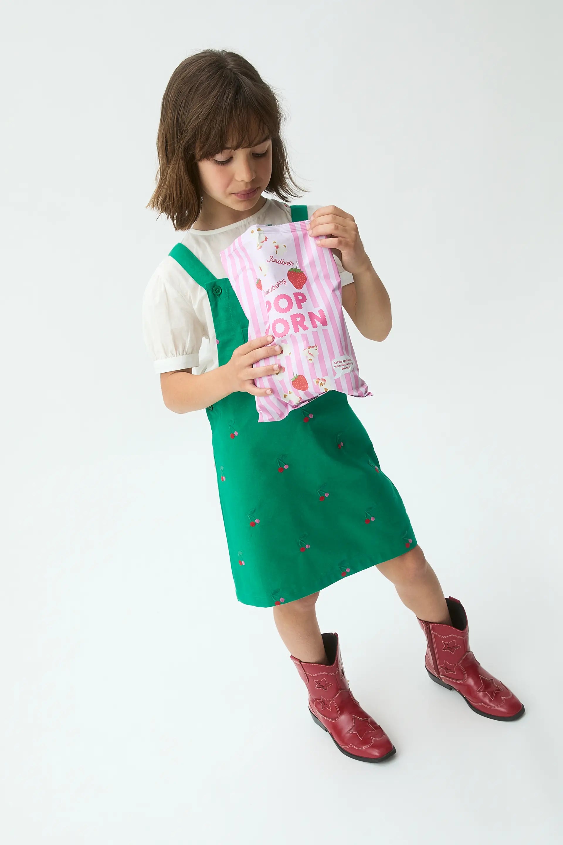 Pichi de ni?a 100% algod¨®n con estampado Cherries