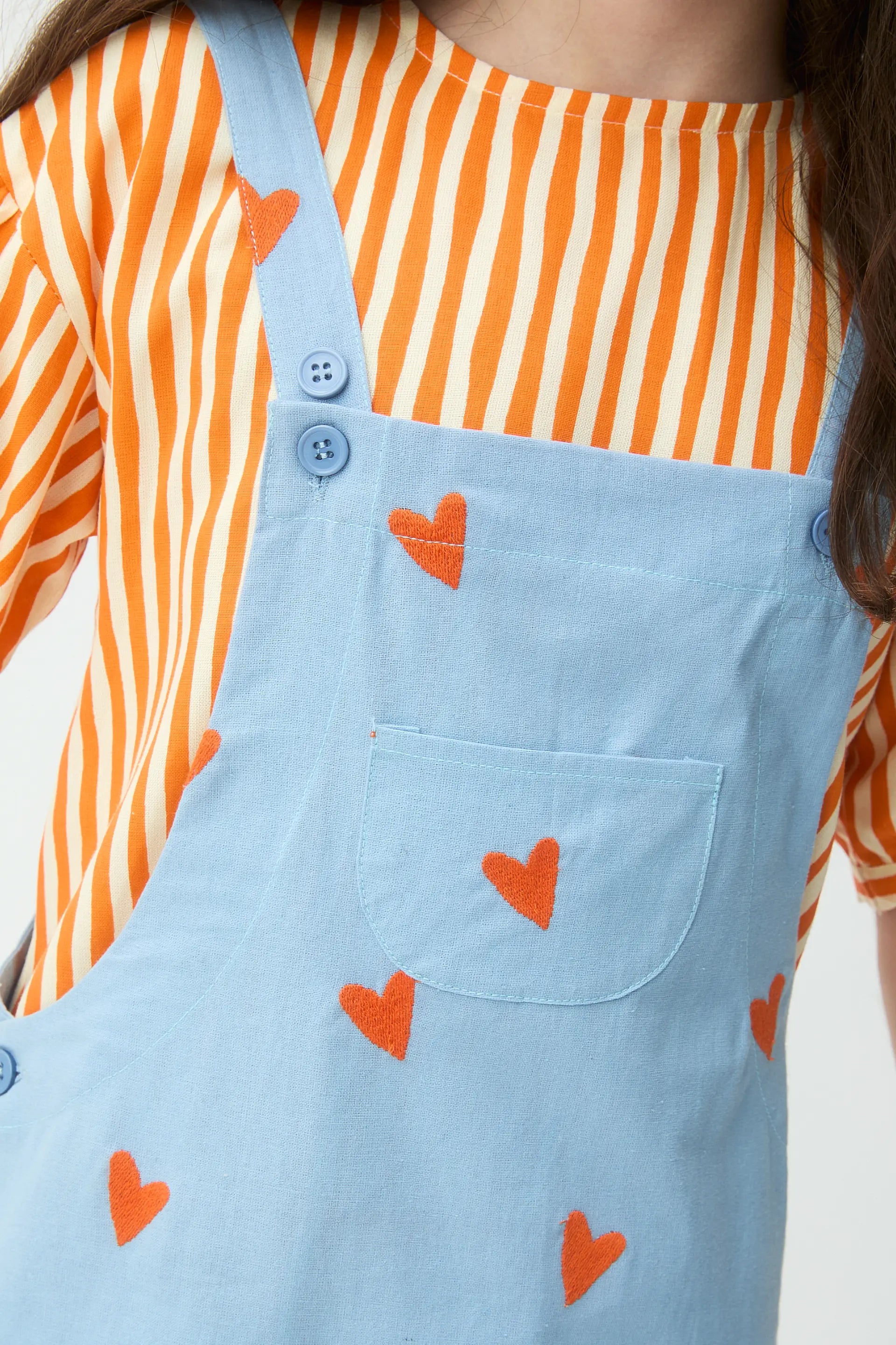 Pichi de ni?a 100% algod¨®n con estampado Hearts