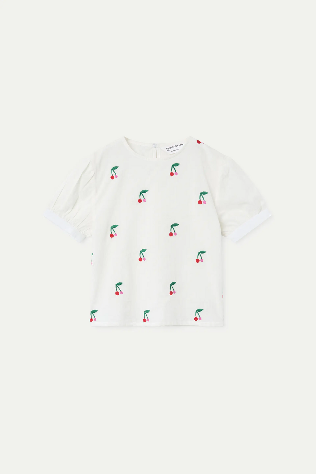 Top de ni?a 100% algod¨®n con estampado Cherries