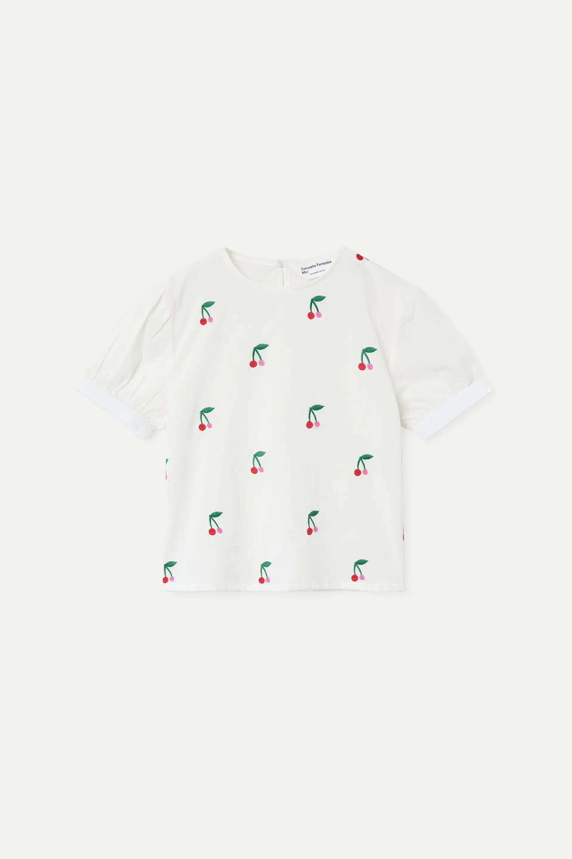 Top de ni?a 100% algod¨®n con estampado Cherries