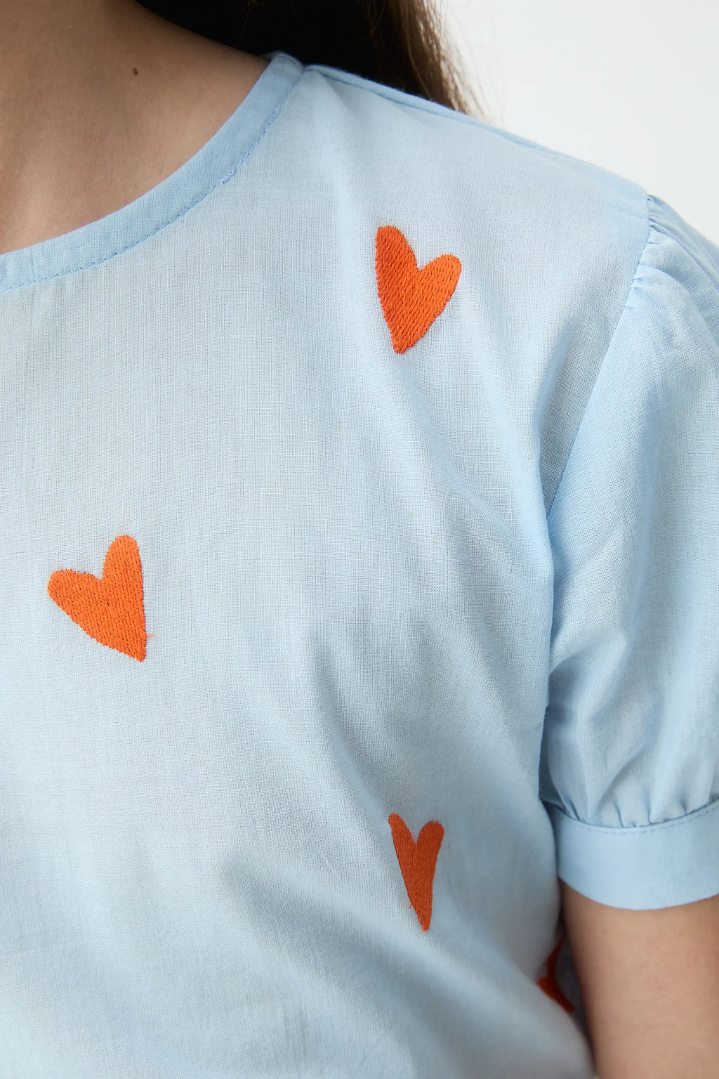 Top de ni?a 100% algod¨®n con estampado Hearts