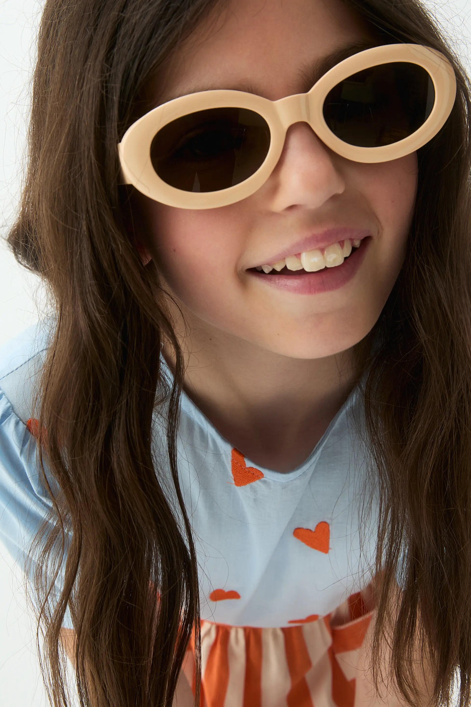 Top de ni?a 100% algod¨®n con estampado Hearts