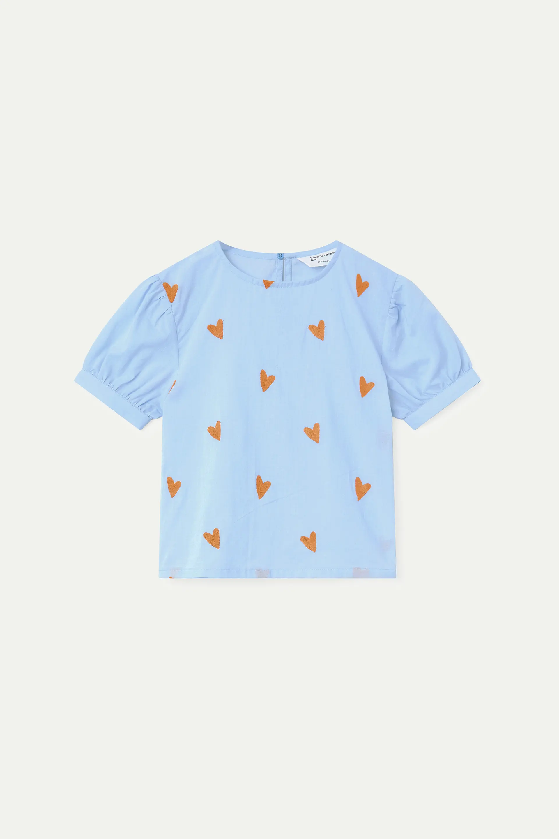 Top de ni?a 100% algod¨®n con estampado Hearts
