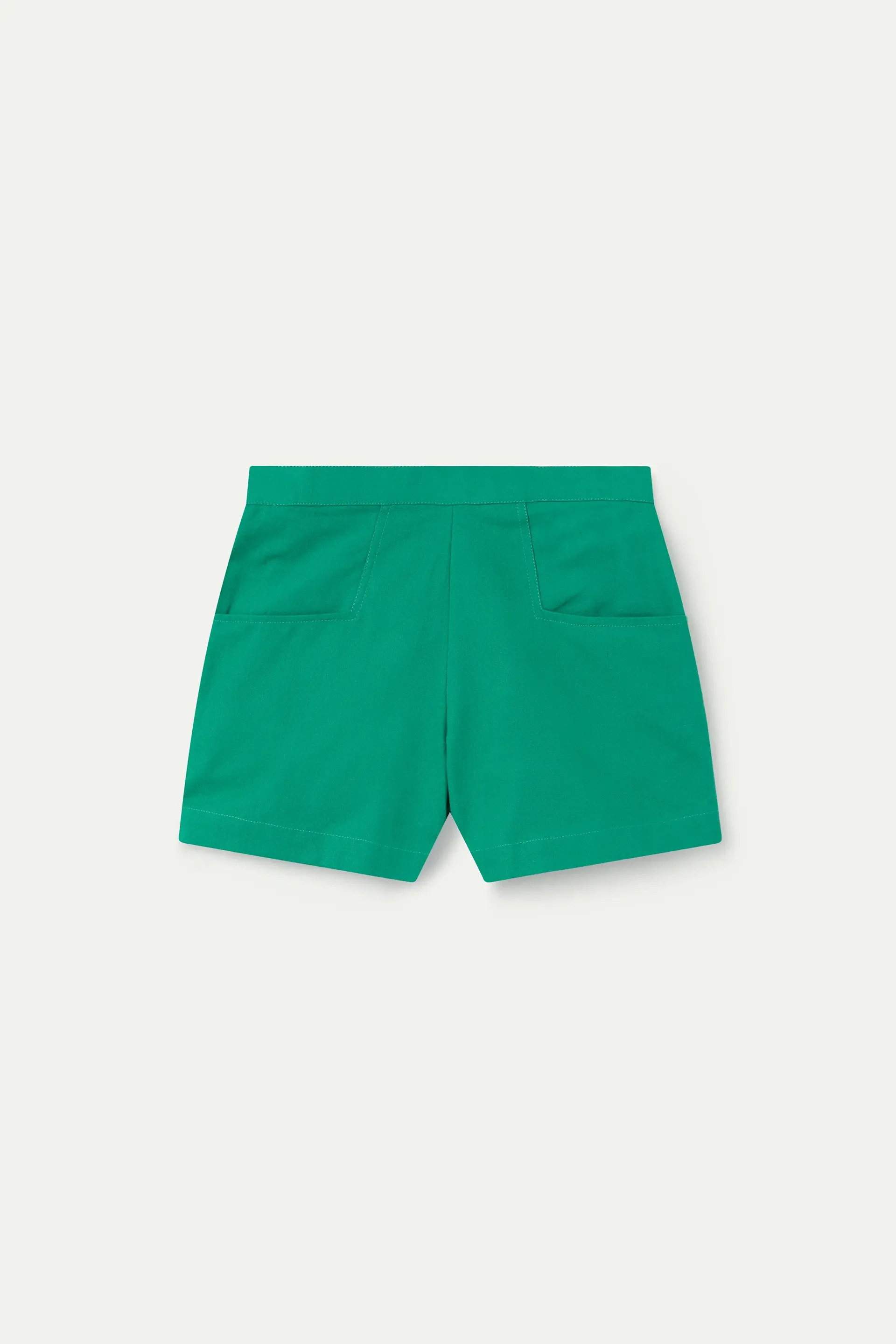 Shorts de niña 100% algodón verde