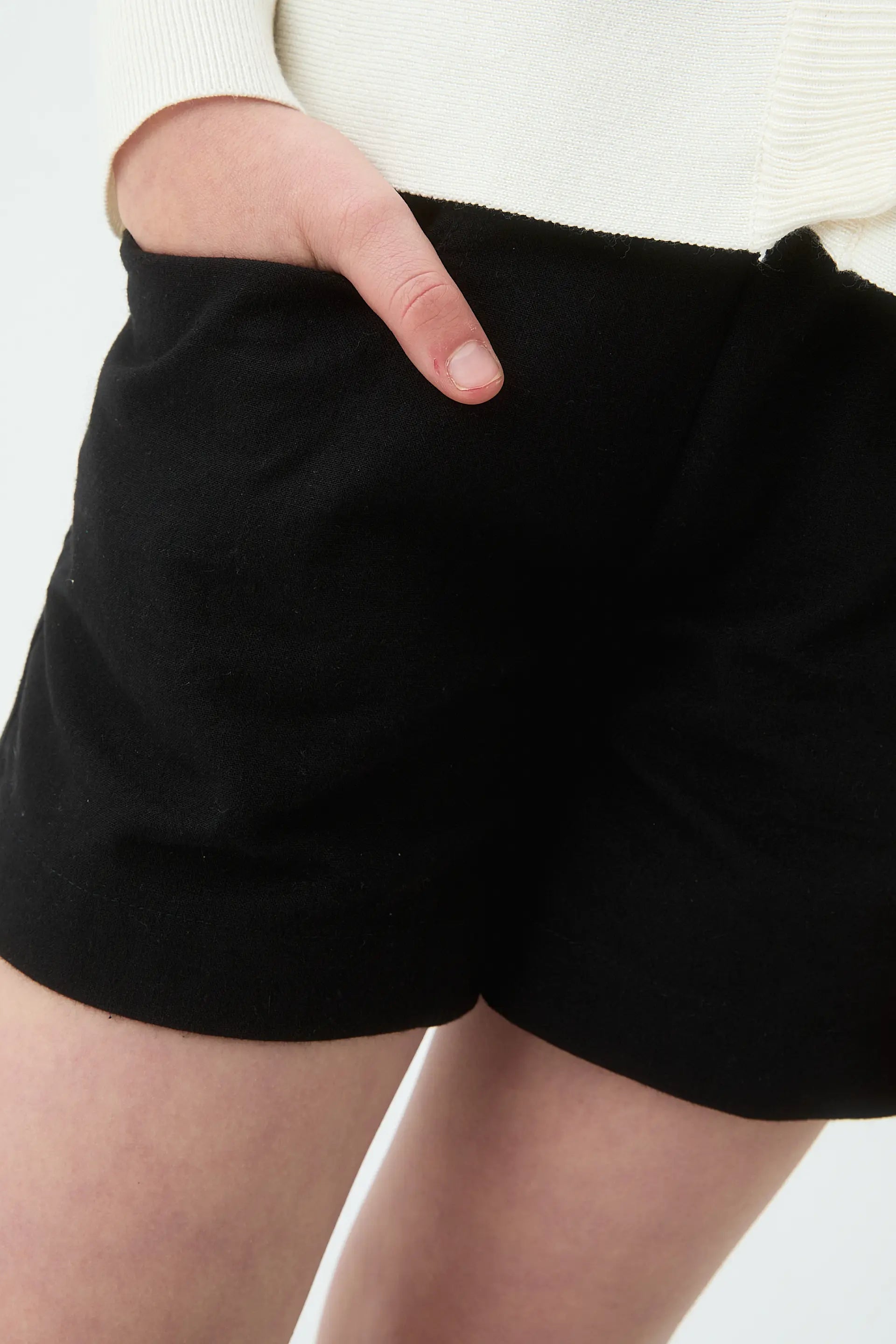 Shorts de niña 100% algodón negro