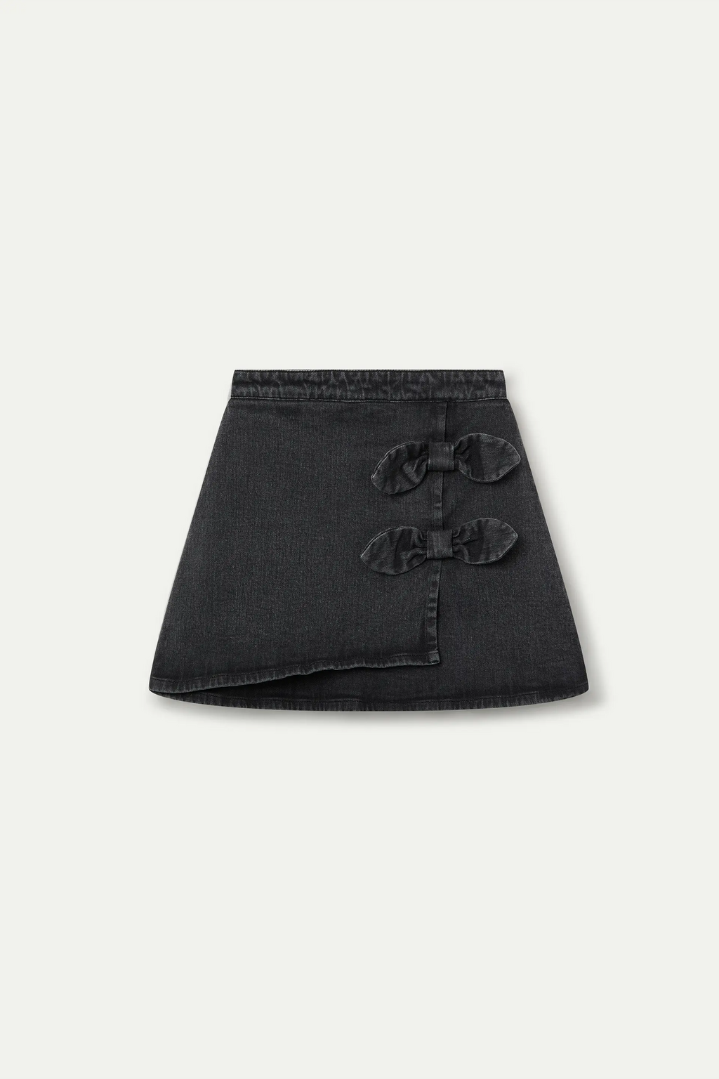 Falda corta de ni?a denim negro