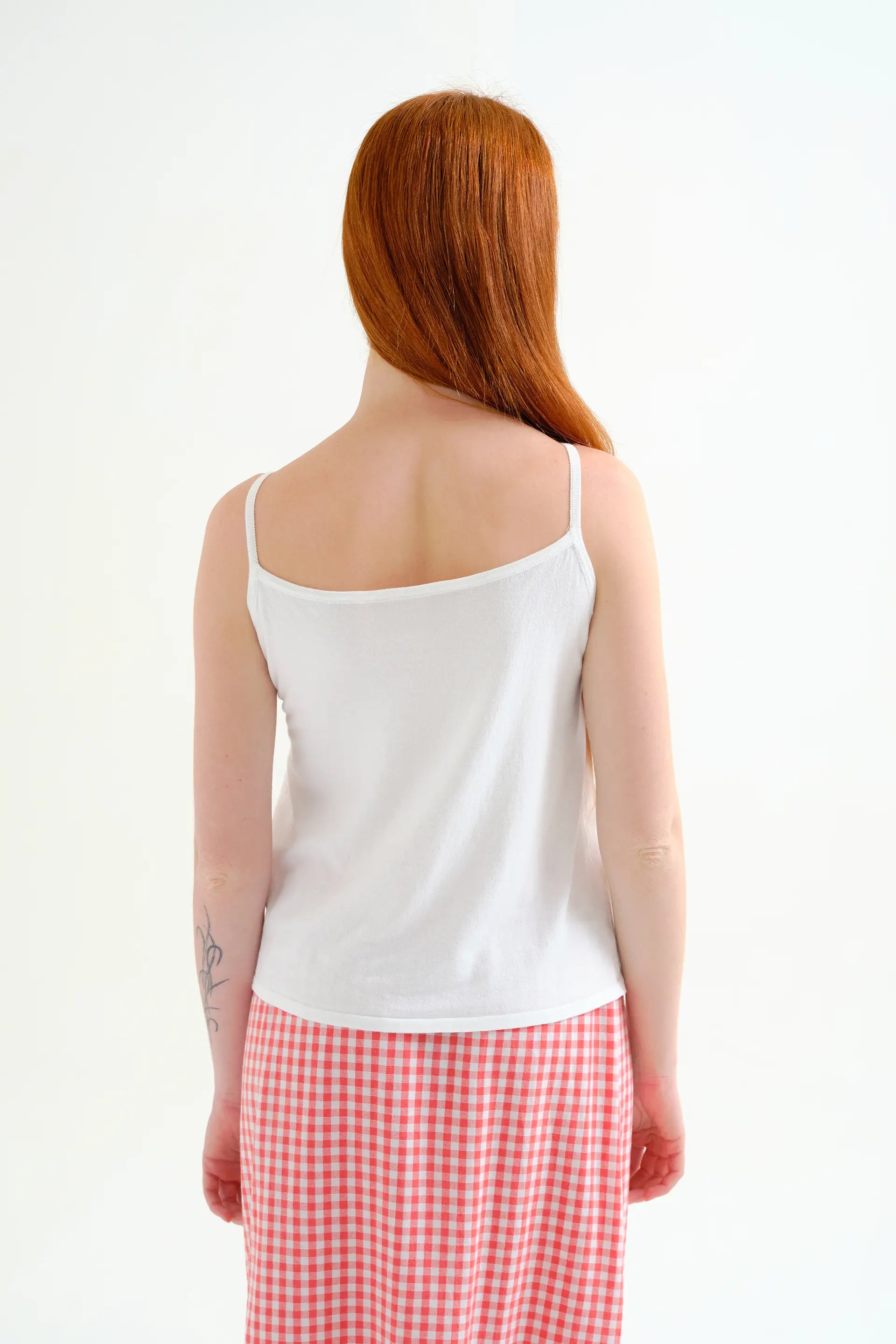 Top b¨¢sico de tirantes blanco