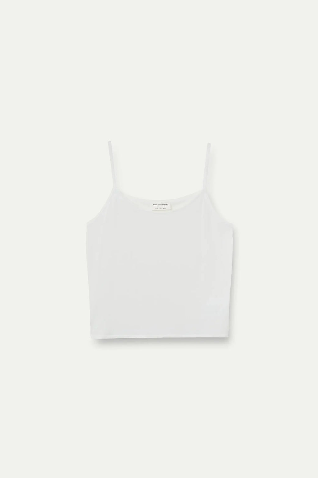 Top b¨¢sico de tirantes blanco